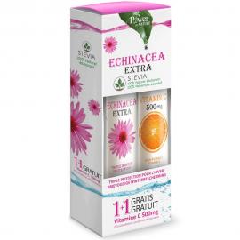 Power of Nature Echinacea Extra avec Stévia + Vitamine C 500 mg