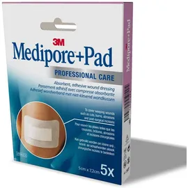 3M™ Medipore™ + Pad Pansement adhésif avec compresse absorbante (5 x 7,2 cm) 3562Ep