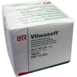 Vliwasoft® Compresse nontissé stérile 4 plis 10 x 10 cm