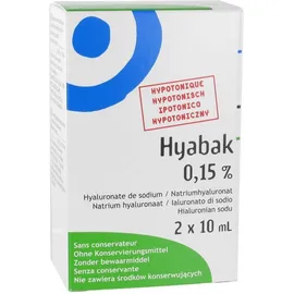 Hyabak 0,15 % Gouttes oculaires