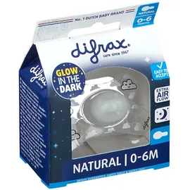 Difrax® Sucette Natural Nuit 0-6 mois