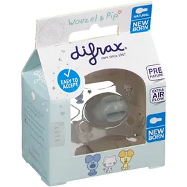 Difrax® Sucette Natural Woezel & Pip Nouveau-né