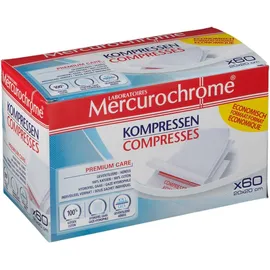Mercurochrome® Compresses Stériles Format Éco 20 cm x 20 cm