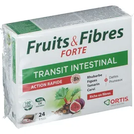 Ortis® Fruits & Fibres Forte Transit intestinal 24 cubes