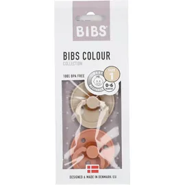 Bibs® Bibs Couleur Tétines Vanille - Pêche 0 - 6 mois Taille 1