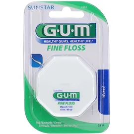 Gum® Fine floss fil dentaire cylindrique ciré