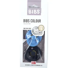 Bibs® Bibs Couleur Tétines Bleu ciel - Bleu foncé 0 - 6 mois Taille 1