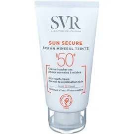 SVR SUN Secure Écran Minéral Teinté Crème Toucher Sec Peaux Normales à Mixtes Spf50+
