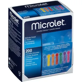 Bayer Microlet Lancetten Stérile Coloré