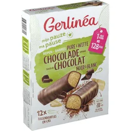 Gerlinéa Ma Pause Barres Chocolat Noir & Blanc