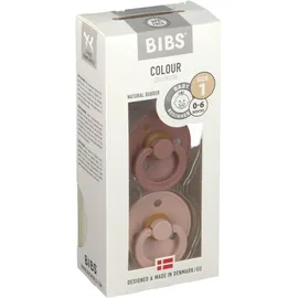 Bibs® Bibs Couleur Tétines Marmotte - Blush 0 - 6 mois Taille 1