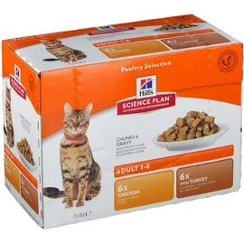 Hill's™ Science Plan Chat adulte Multipack Poulet/Dinde