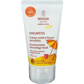 Weleda Crème solaire Peaux sensibles à l’Edelweiss bio Spf50