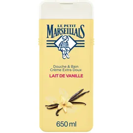 Le Petit Marseillais Douche & Bain Crème Extra Doux Lait de Vanille 650 ml