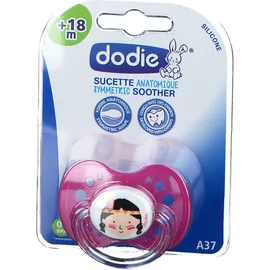 Dodie® Sucette anatomique en silicone +18 mois Fille
