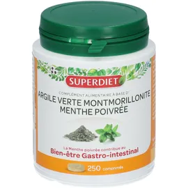 Superdiet Argile verte Montmorillonite + Menthe poivrée