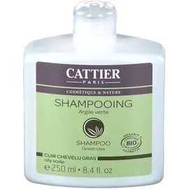 Cattier shampoing argile verte bio cuir chevelu gras