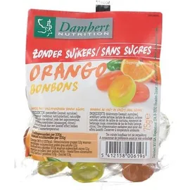 Damhert No Sugar Added Bonbons orango