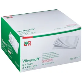 Vliwasoft® Compresses souples en non-tissé 5 cm x 5 cm