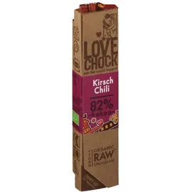 Lovechock Bio Barre chocolatée Bio Chili - Cerise