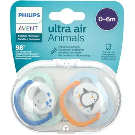 Philips Avent ultra air Sucette 0-6 Mois Animals (Couleur non sélectionnable)