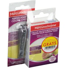 Mercurochrome Protecteur oignon tissu + Coupe ongle