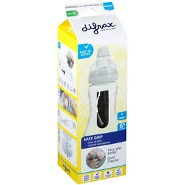 Difrax® Easy Grip Anti-colique Biberon S à poignée Natural Bleu 240 ml
