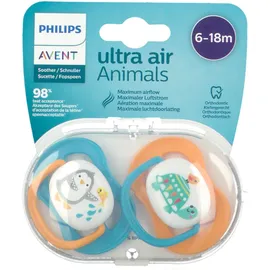 Philips Avent ultra air Sucette 6-18 Mois Animals (Couleur non sélectionnable)