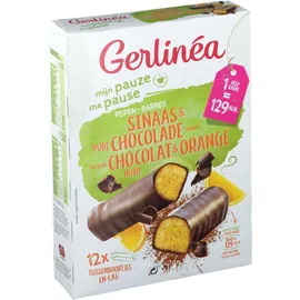 Gerlinéa Ma Pause Barres Orange & Chocolat Noir