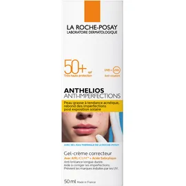 LA Roche Posay Anthelios Crème Solaire Visage en Gel-Crème Anti-Imperfections Spf50+