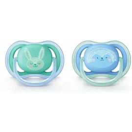 Avent Sucette Ultra air Silicone Boy Deco 6-18 mois