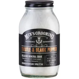 Scottish Fine Soaps Men`s Grooming Thistle & Black Pepper Relaxing Mineral Soak 500g