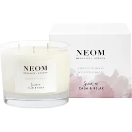 Neom Organics London Scent To Calm & Relax Bougie parfumée de bonheur complet (3 mèches) 420g