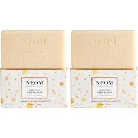 Neom Organics London Scent To Make You Happy Savon naturel Great Day 2 x 200 g