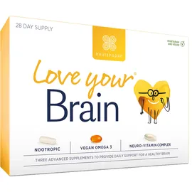 Healthspan Vitamins & Supplements Approvisionnement de 28 jours Love Your Brain