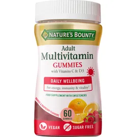 Nature's Bounty Gummies Multivitamines adultes Orange & Framboise x 60
