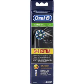 Oral-B CrossAction Replacement Heads Black Edition 3+1 Pack