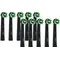 Image 1 Pour Oral-B CrossAction Replacement Heads Black Edition 10 Pack