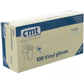 CMT gants en vinyl non-poudré large