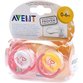 Avent sucette silicone fashion duopack 0-6 mois