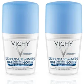 Vichy Déo Roll-On 48h Peau Sensible Duo