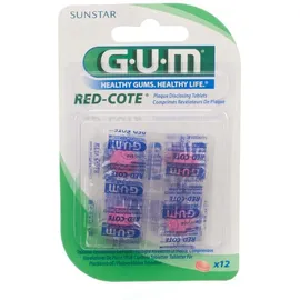 Gum Red cote révélateur plaque dentaire