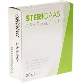 Sterigaas compresses stériles 7,5cmx7,5cm