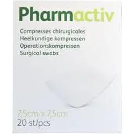 Pharmactiv compresses stériles 7,5x7,5cm
