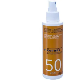 Korres Yoghurt SPF50 crème solaire visage et corps