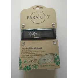 Parakito bracelet anti-moustiques grand modèle noir