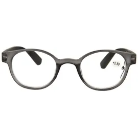 Pharmaglas lunettes de lecture rondes gris noir +2,50