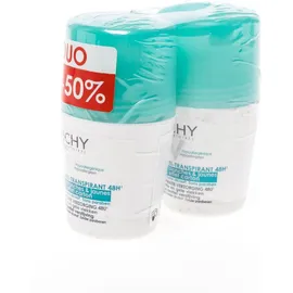 Vichy Déo 48h anti-trace roll-on Duo