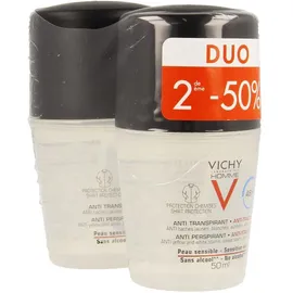 Vichy Homme Déo 48h anti-trace roll-on Duo
