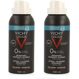 Vichy Homme Déo 48h Tolérance optimale spray Duo